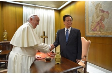 Pope Francis meets with Prime Minister of Vietnam