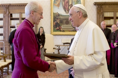 Pope Francis receives Archbishop of Canterbury