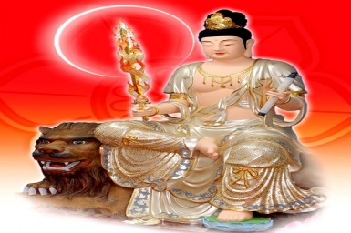 Buddhists honor being of supreme wisdom