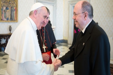 Pope Francis meets head of German Evangelical Church