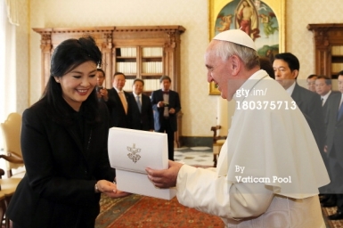 Pope Francis meets with Prime Minister of Thailand