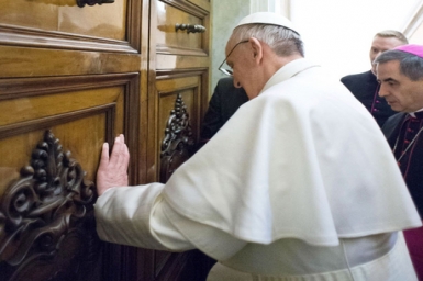 Pope Francis: Lower defences and open doors