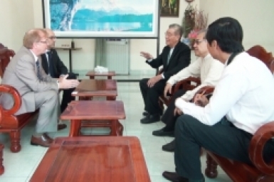 The Canadian Ambassador visit the Cardinal John Baptist Pham Minh Man