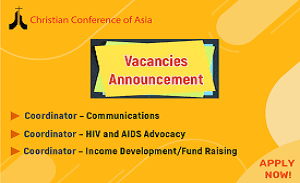 Christian Conference of Asia  Job Vacancies – 2022 Chiang Mai, Thailand