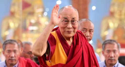 Dalai Lama attends the International Buddhist Summit hosted by India