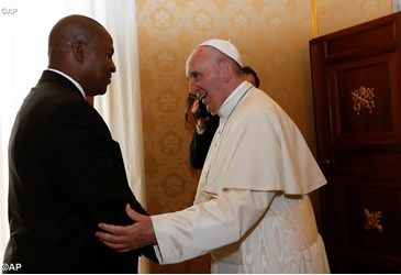 Pope Francis meets President of Central African Republic
