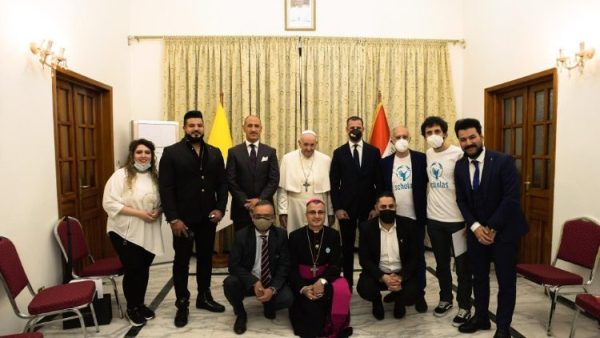Pope meets with Iraqi students of Scholas Occurrentes