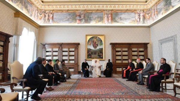 Pope meets with Zayed Award judging panel