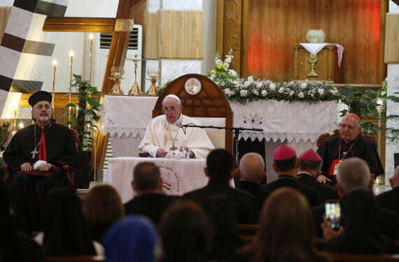 Pope to Iraqi clergy, religious: Violence and hate are incompatible with religion