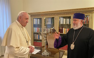 Papa Francesco incontra il Patriarca Karekin II