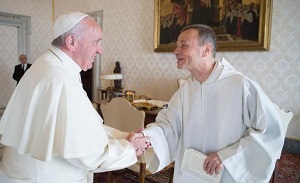 Papa Francesco incontra Fratel Alois di Taizé