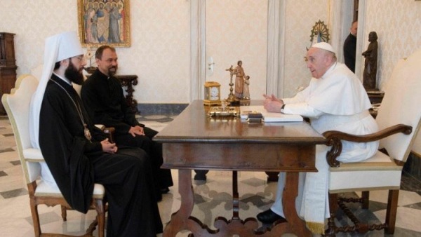 Pope Francis receives Russian Orthodox Metropolitan Antonij