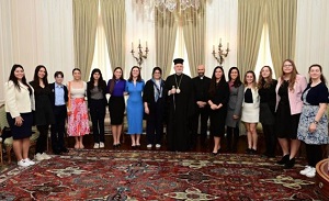 Young women from Greek Orthodox Archdiocese of America participate at the UN