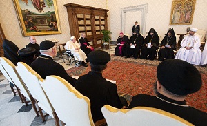 Pope Francis receives delegation of young priests and monks of the Oriental Orthodox Churches