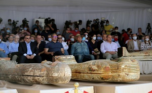 Egypt unveils 59 coffins buried 2,500 years ago