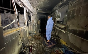 Fire at Iraqi hospital kills 82, many injured