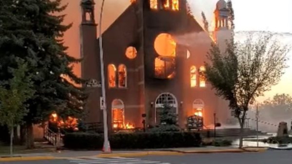 Attacks on churches continue in Canada