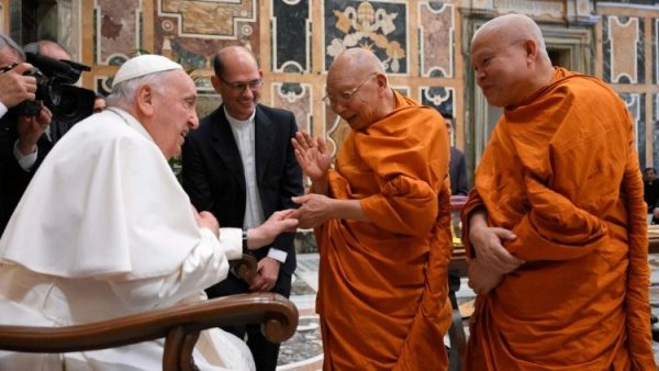 Pope to Buddhists: `Let’s work together for a more inclusive world`