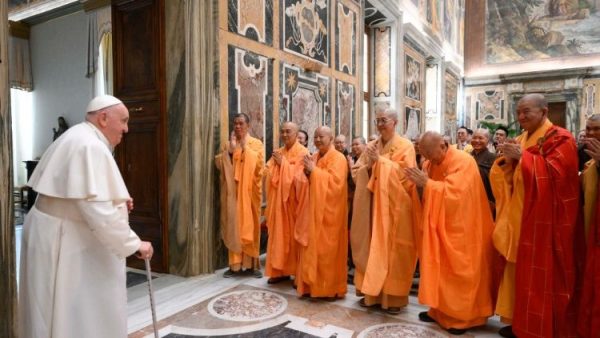 Pope to Buddhists: Religions play crucial role in fostering fraternity