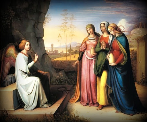 DAILY MEDITATION: ``Mary Magdalene and the other Mary went away quickly from the tomb,...``