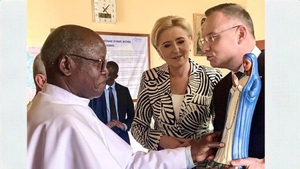 Poland`s President Duda visits Rwanda`s Kibeho Marian Shrine