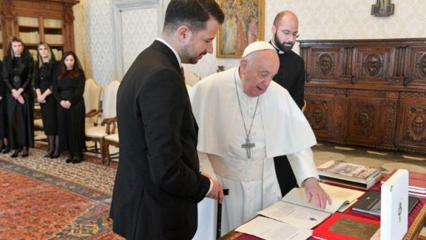 Pope meets with President Milatović of Montenegro