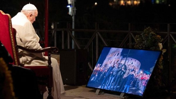 Pope Francis writing meditations for Good Friday Way of the Cross
