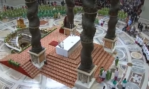 St. Peter’s Basilica: Closing Mass Synod of Bishops (28 Oct. 2018)