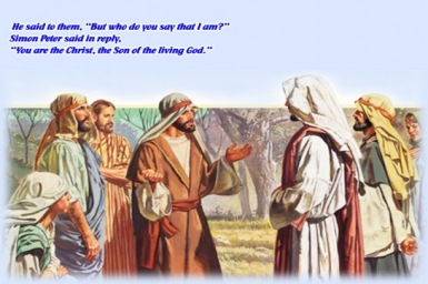Who do they say I am?: Gospel by pictures of Sunday 21st (A) in Ordinary Time