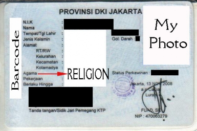 Indonesia - Christian politicians: `Remove one`s religious belief from identity cards`