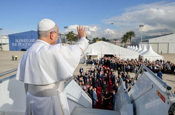 Pope Leo at Beirut farewell: 