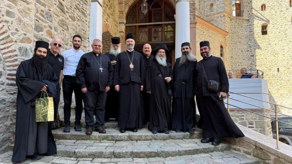 Catholics and Orthodox Christians make a pilgrimage to Mount Athos