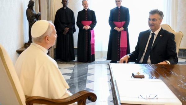 Pope receives Croatian Prime Minister Andrej Plenković