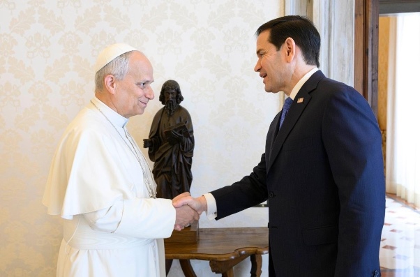 Pope Leo XIV meets with US Secretary of State Marco Rubio