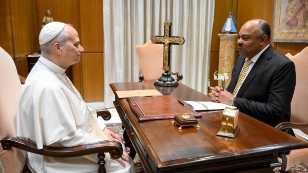 Pope Leo meets with Tanzania