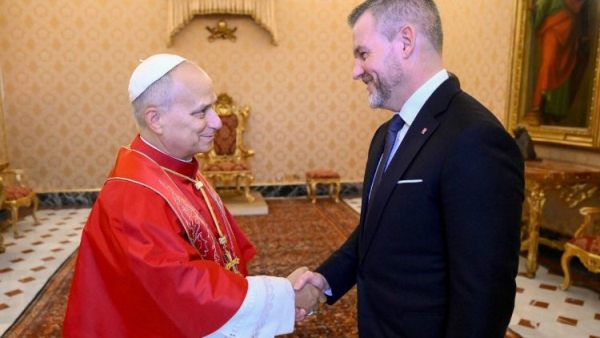 Pope Leo welcomes the President of the Slovak Republic